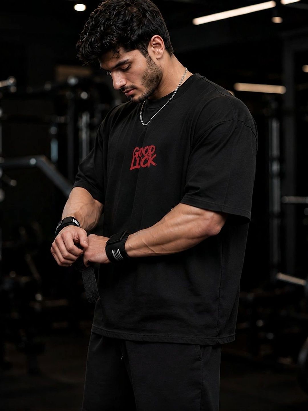KVLTVR Men Typography Printed Drop-Shoulder Sleeves T-shirt-picture-48