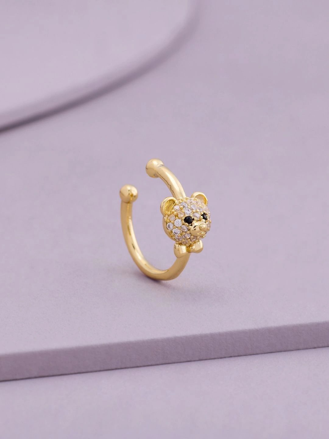 Kushal's Fashion Jewellery Animal Shaped Ear Cuff Earrings-picture-13