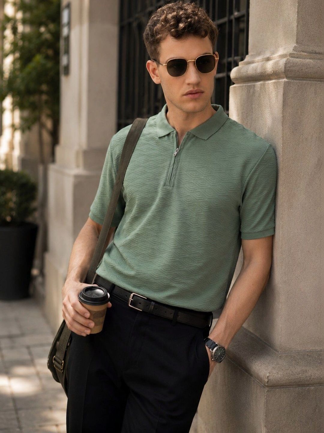 PAUL STREET Men Polo Collar T-shirt-picture-38