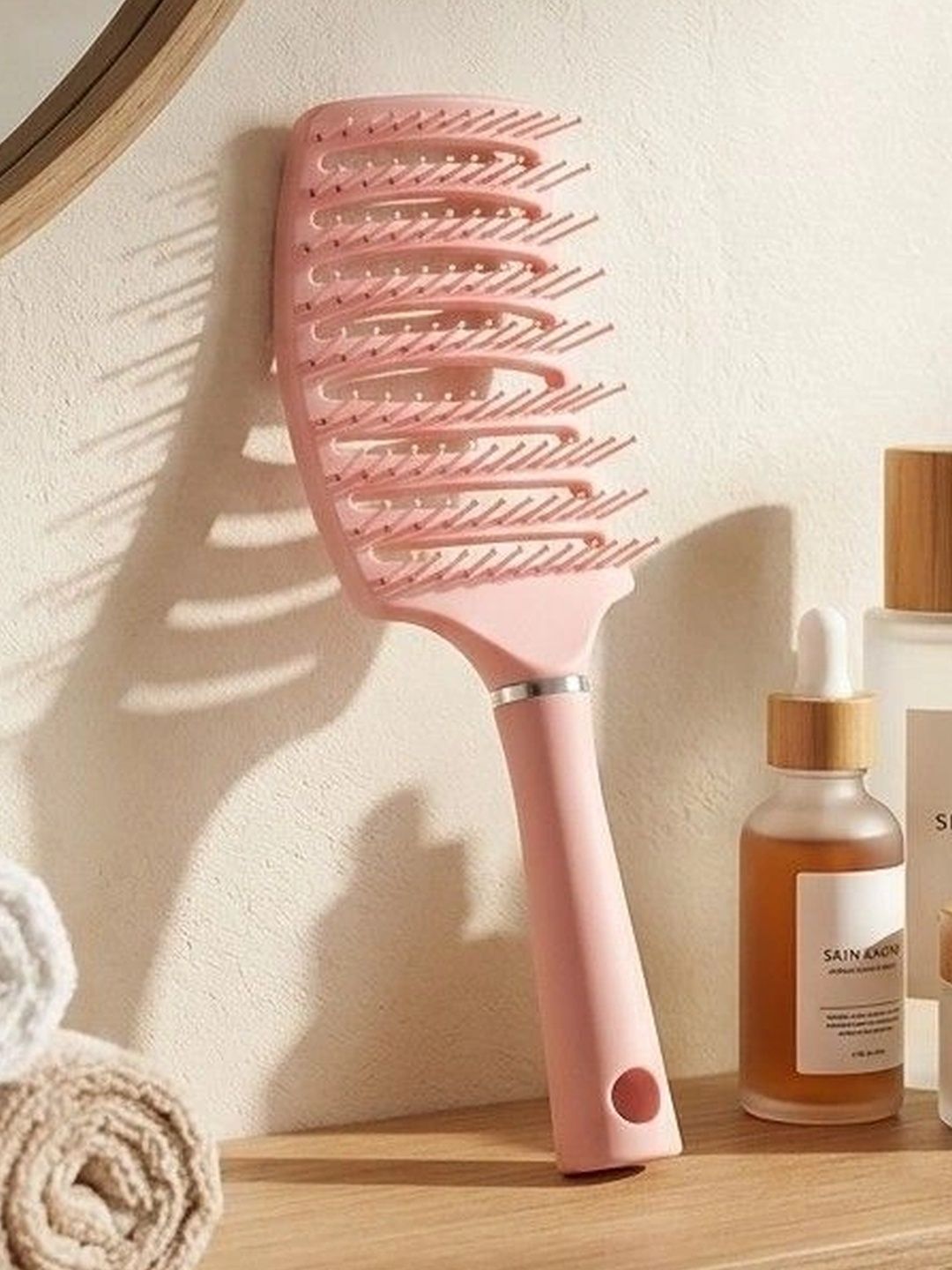 GLAMEZONE Flexible Bristle Hair Brush for Thick & Long Hair-image-16
