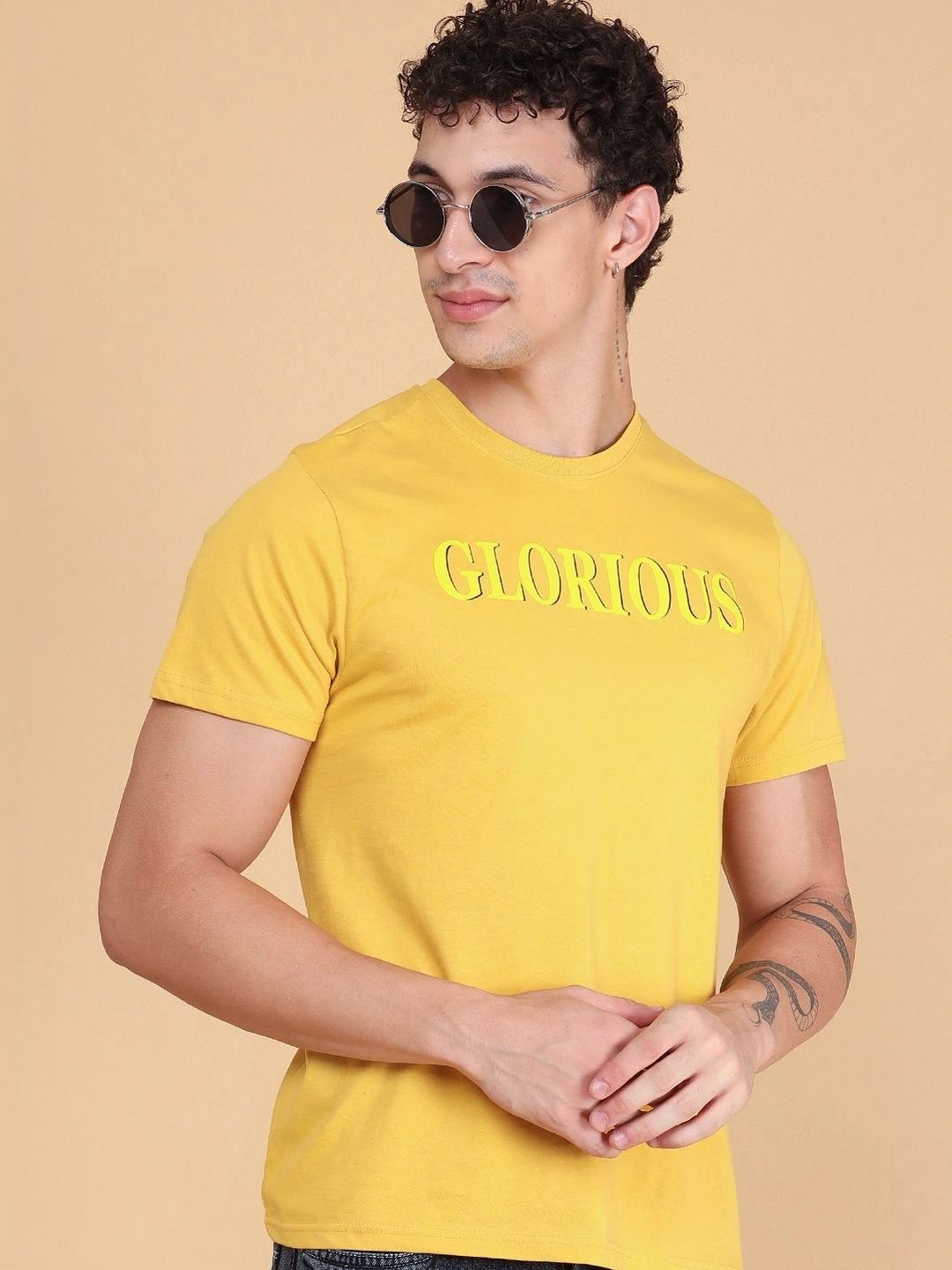 LIMEROAD Men Typography Printed T-shirt-image-22