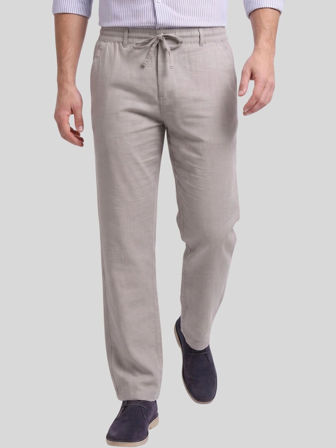 THE BEETEL HOUSE Men Relaxed Loose Fit Trousers-picture-33
