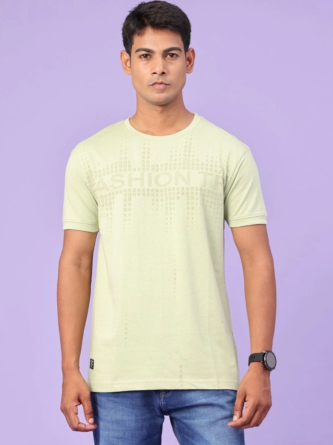 V-Mart Men Typography Printed Slim Fit T-shirt-image-28