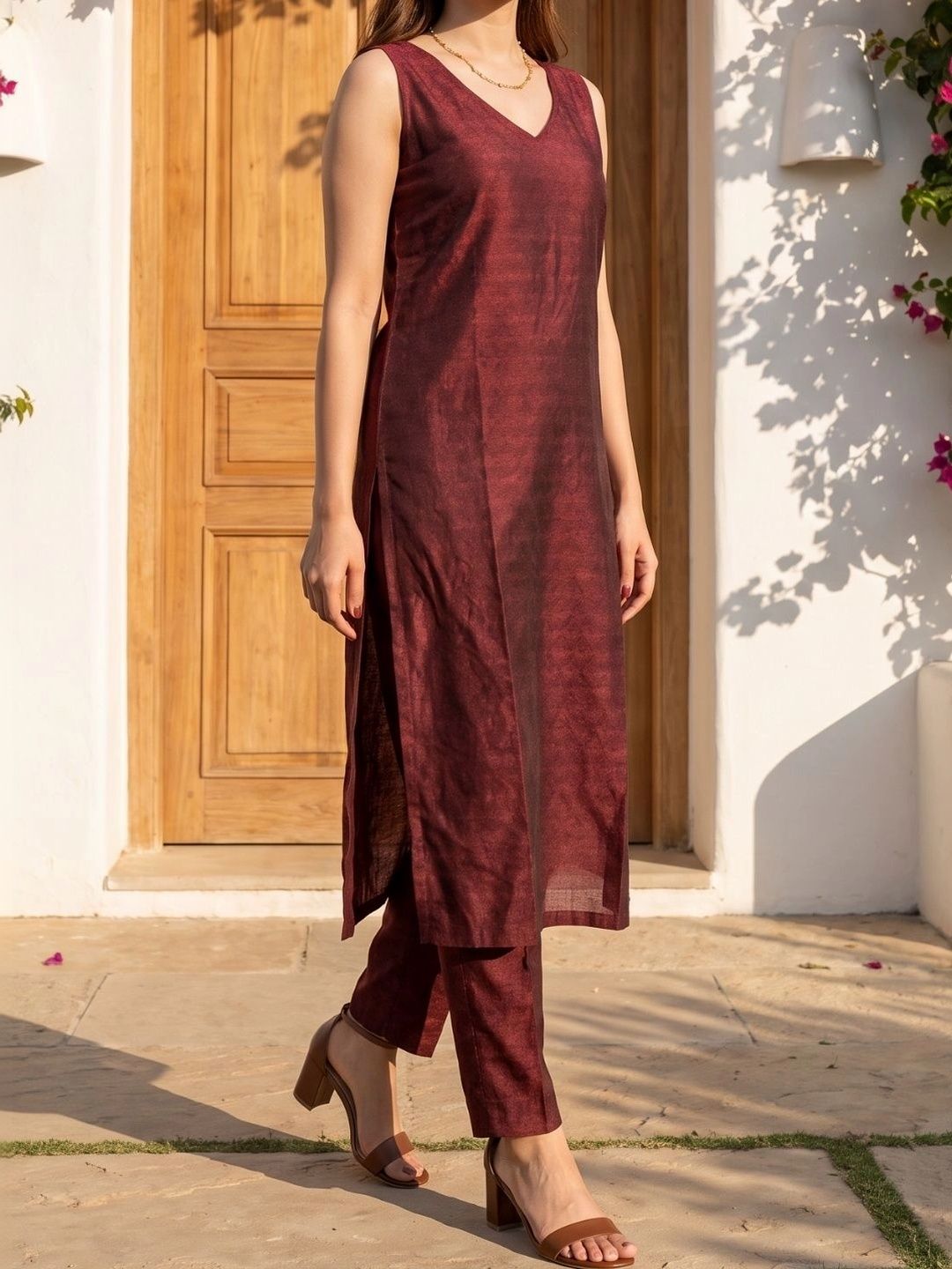 Varanga Women Ethnic Motifs Regular Kurta with Trousers-picture-27