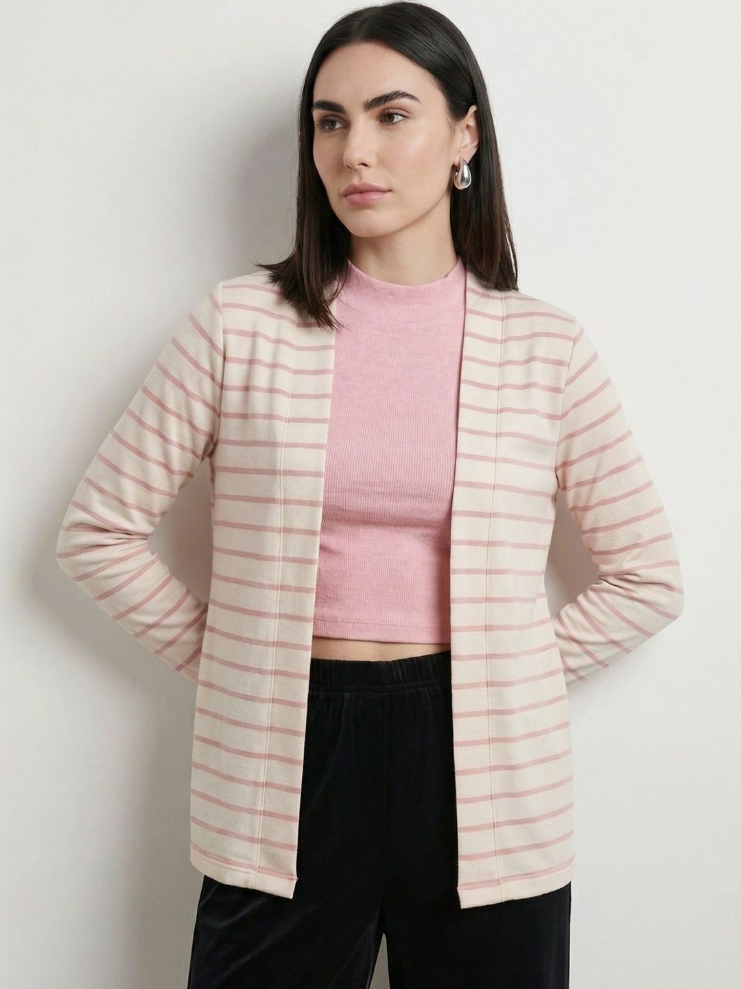 SZN Women Striped Shrug-picture-12