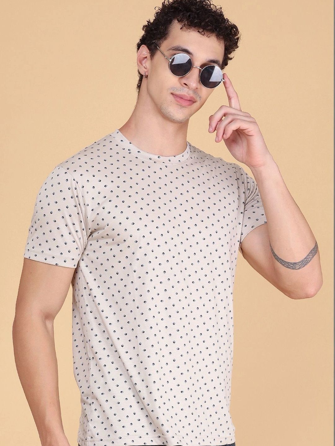 V-Mart Men Printed Slim Fit T-shirt-picture-18