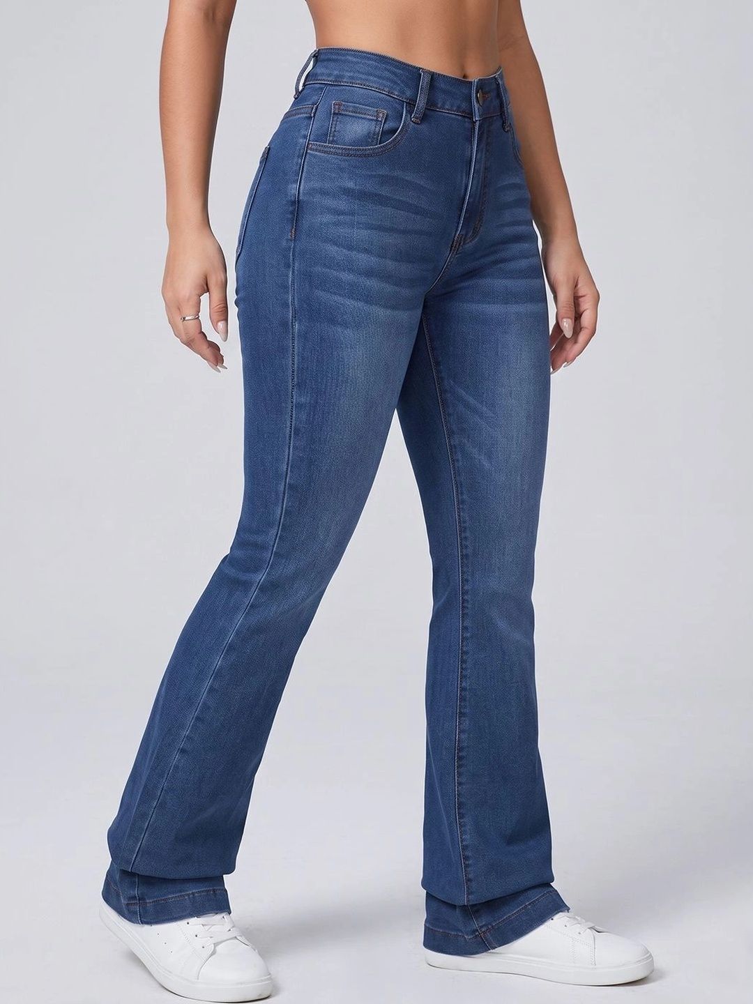 DressBerry Women Comfort Bootcut High-Rise Stretchable Jeans-picture-32