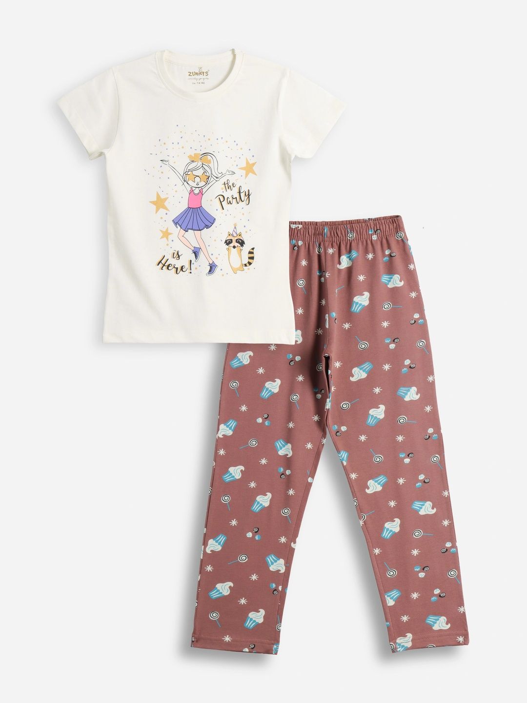 ZUNIORS SSC Girls Printed Night suit-image-30