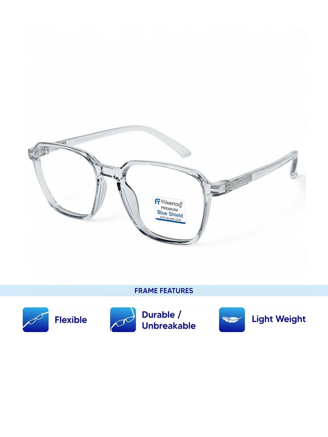 FLIKERTAG Unisex Full Rim Rectangle Frames-picture-26