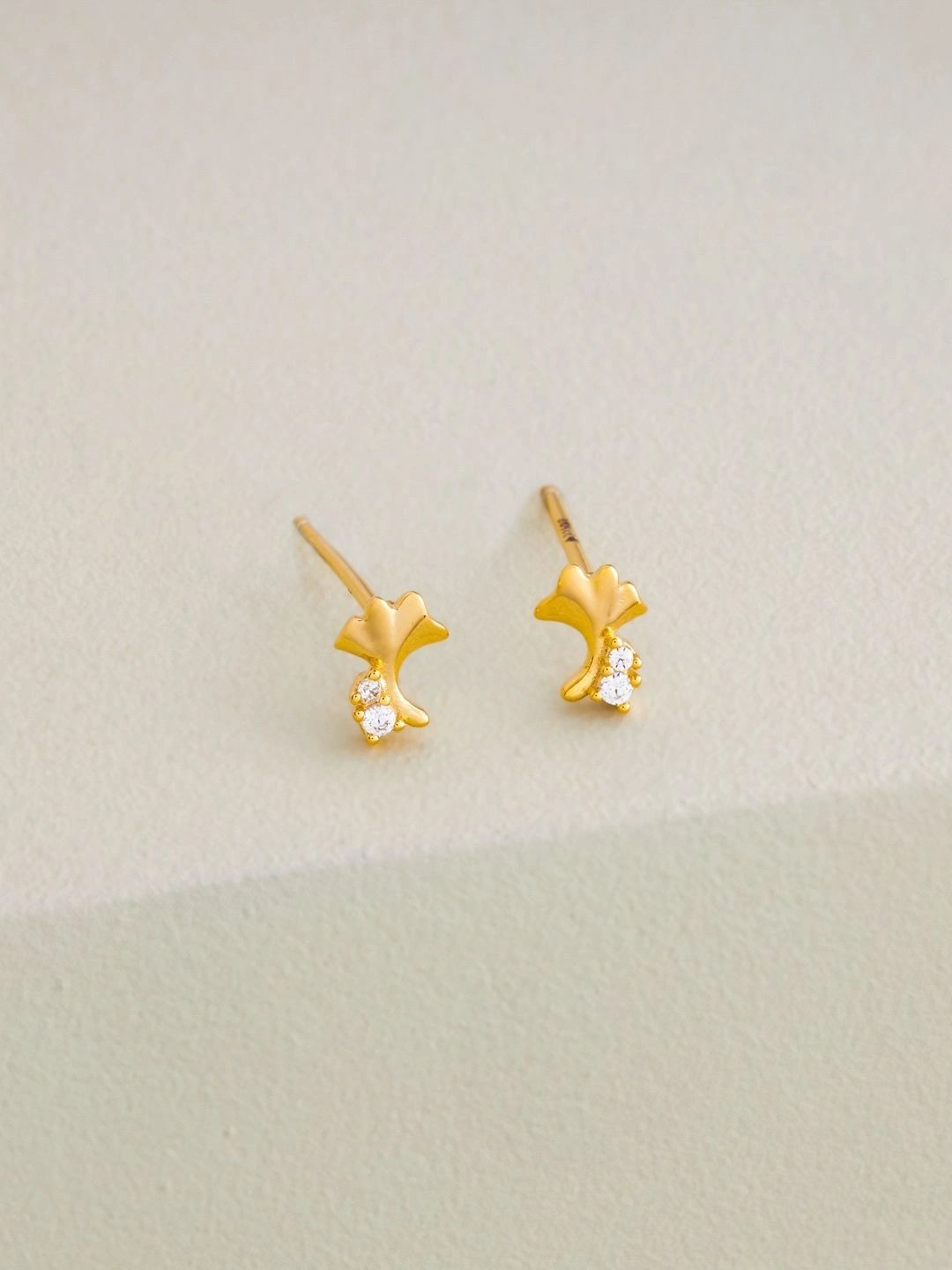 Kushal's Fashion Jewellery Leaf Shaped Studs Earrings-picture-50