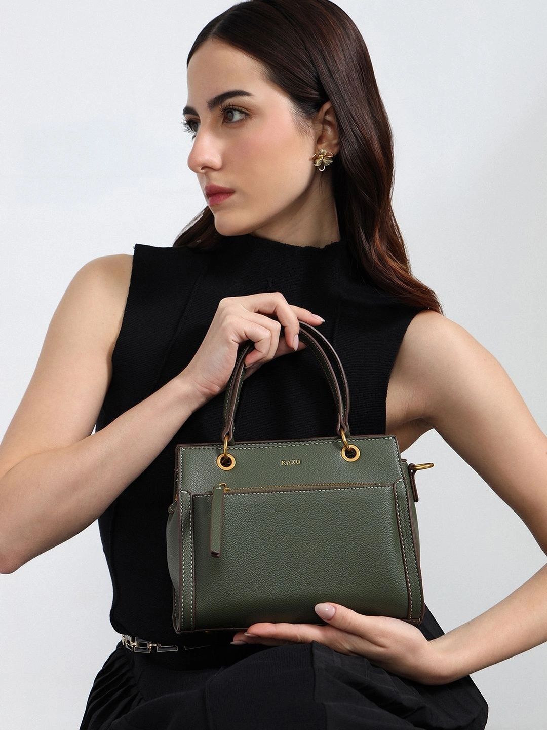 Kazo Textured Handheld Bag-image-39