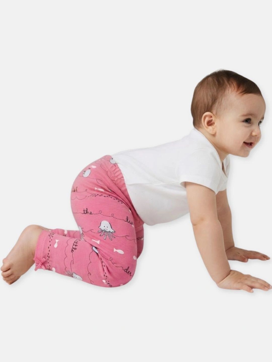MINI KLUB Girls Printed Cotton Ankle-Length Leggings-picture-27