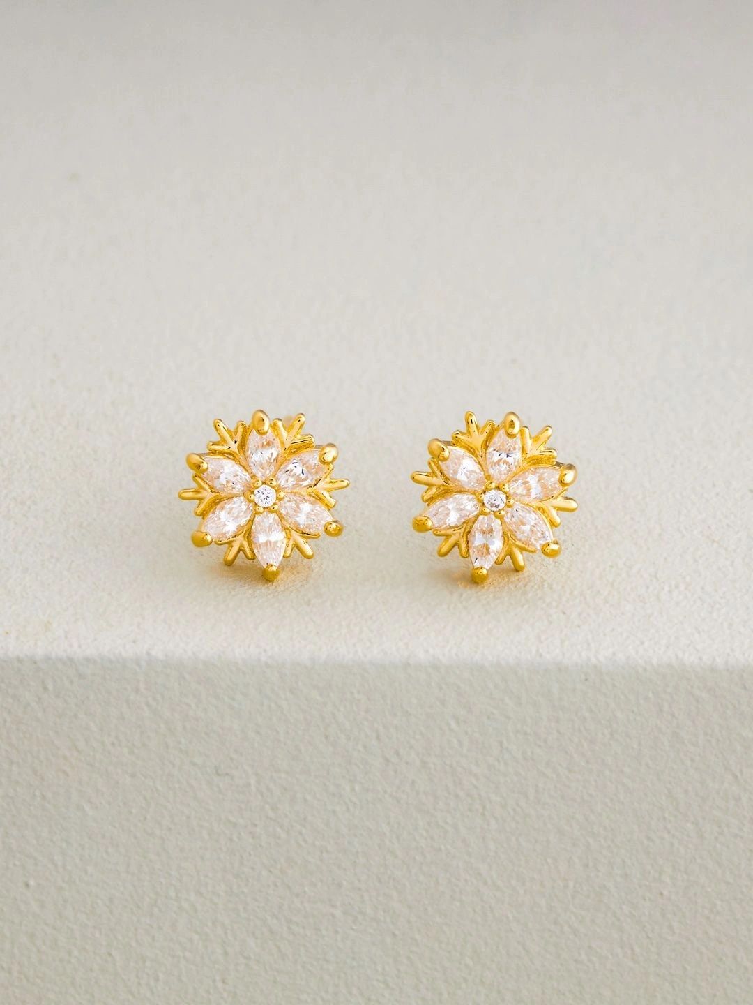 Kushal's Fashion Jewellery Floral Studs Earrings-picture-20