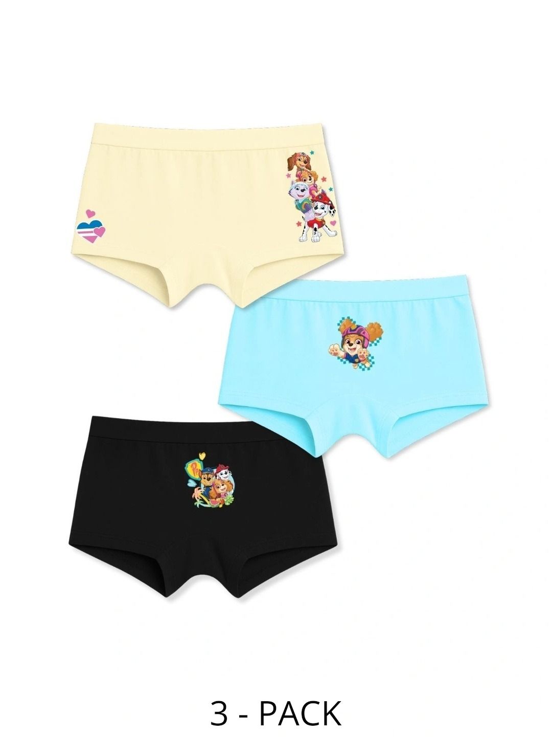 Button Bear Girls Pack of 3 Printed Cotton Boy Shorts-picture-31