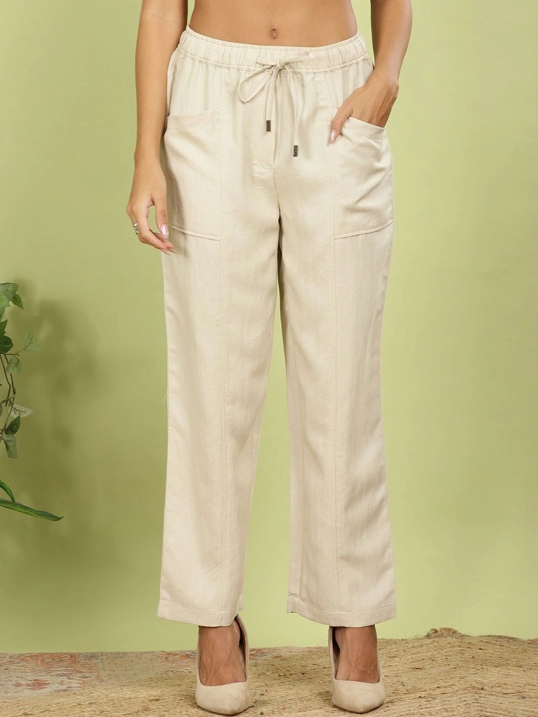 FUTURO Women Classic Straight Fit Trousers-picture-41