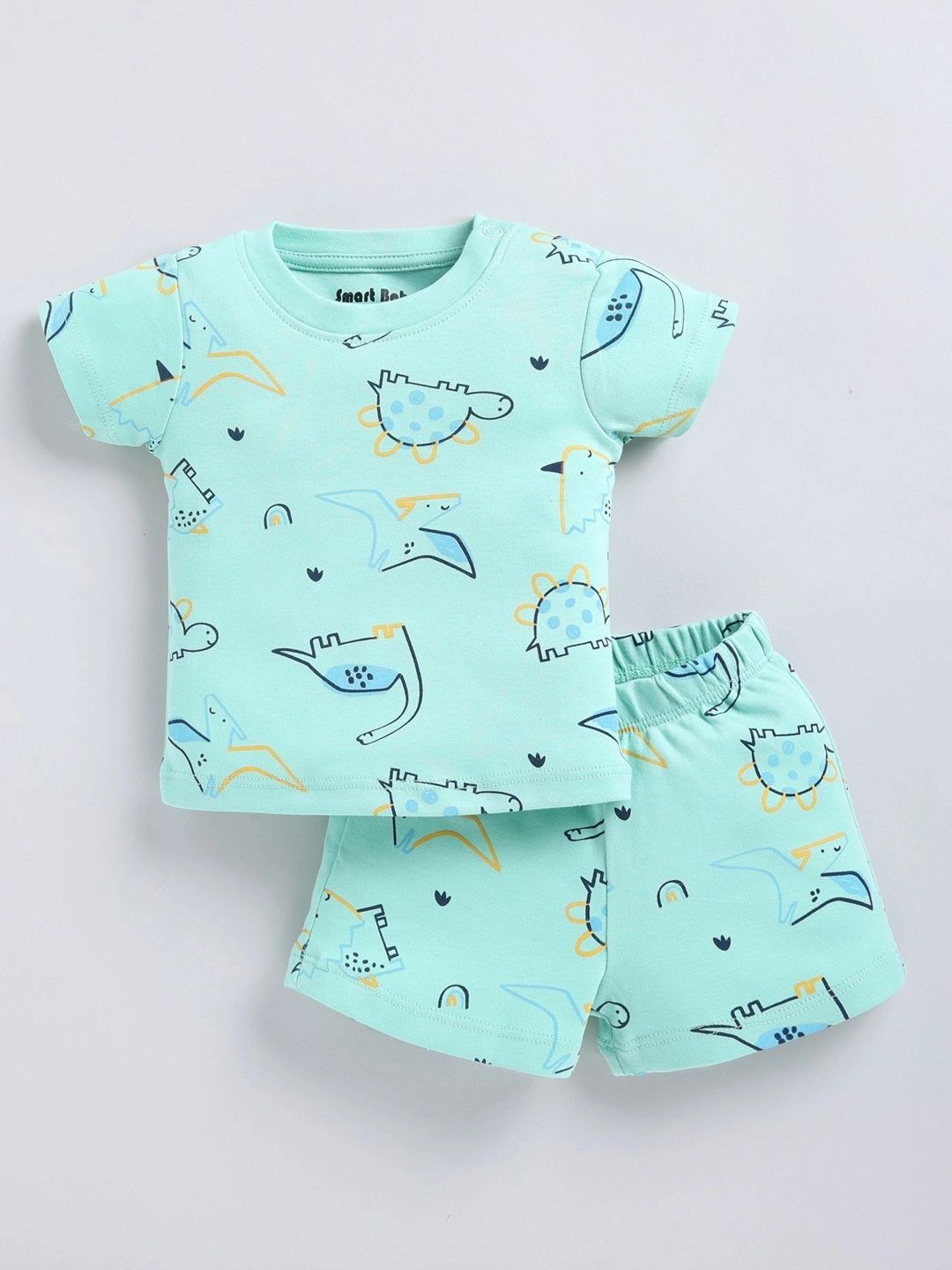 Smart Baby Boys Printed T-shirt with Shorts-picture-50