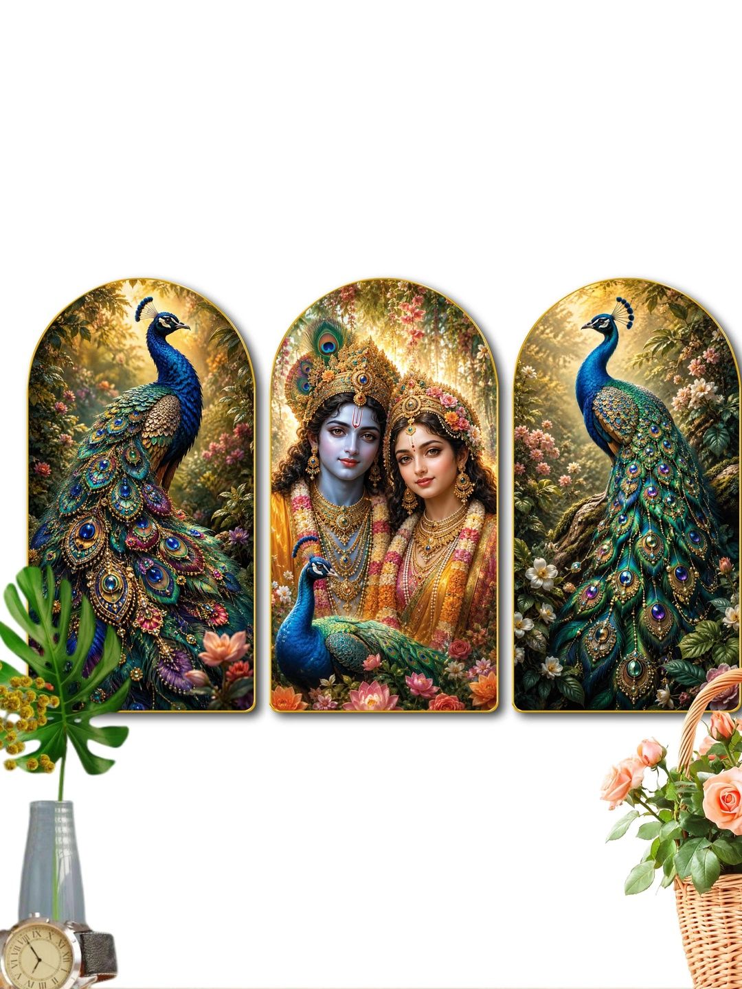 Aura Multicoloured MDF Religious Wall Paintings-picture-30