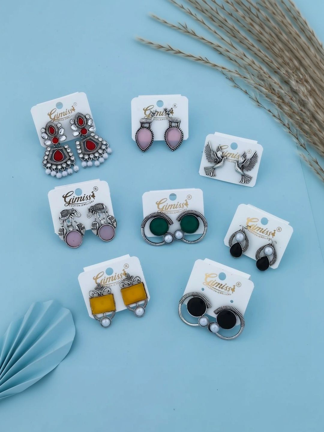 GIMISS Geometric Studs Earrings-picture-43