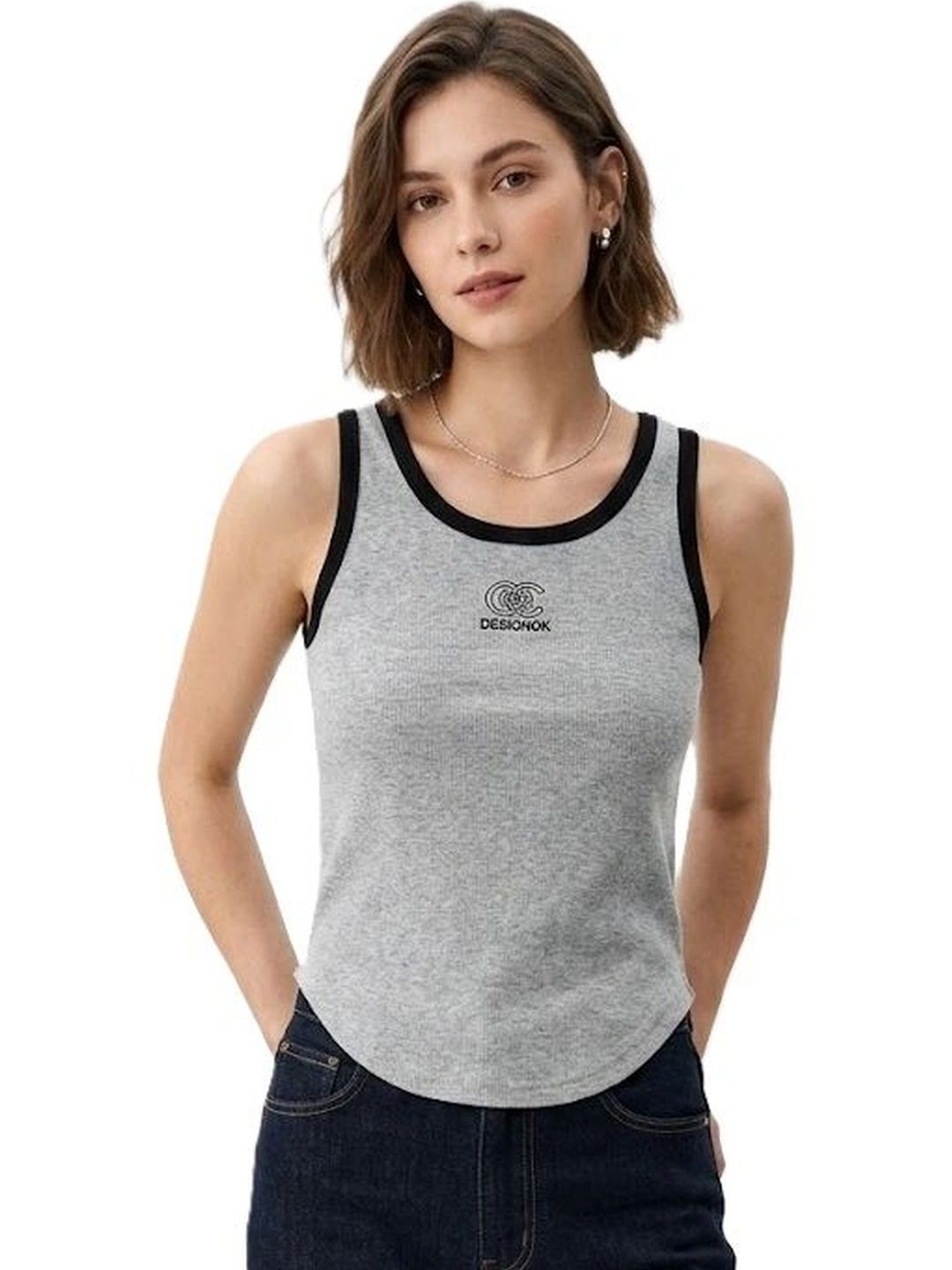 Alexvyan Ribbed Cotton Non Padded Camisoles-picture-13