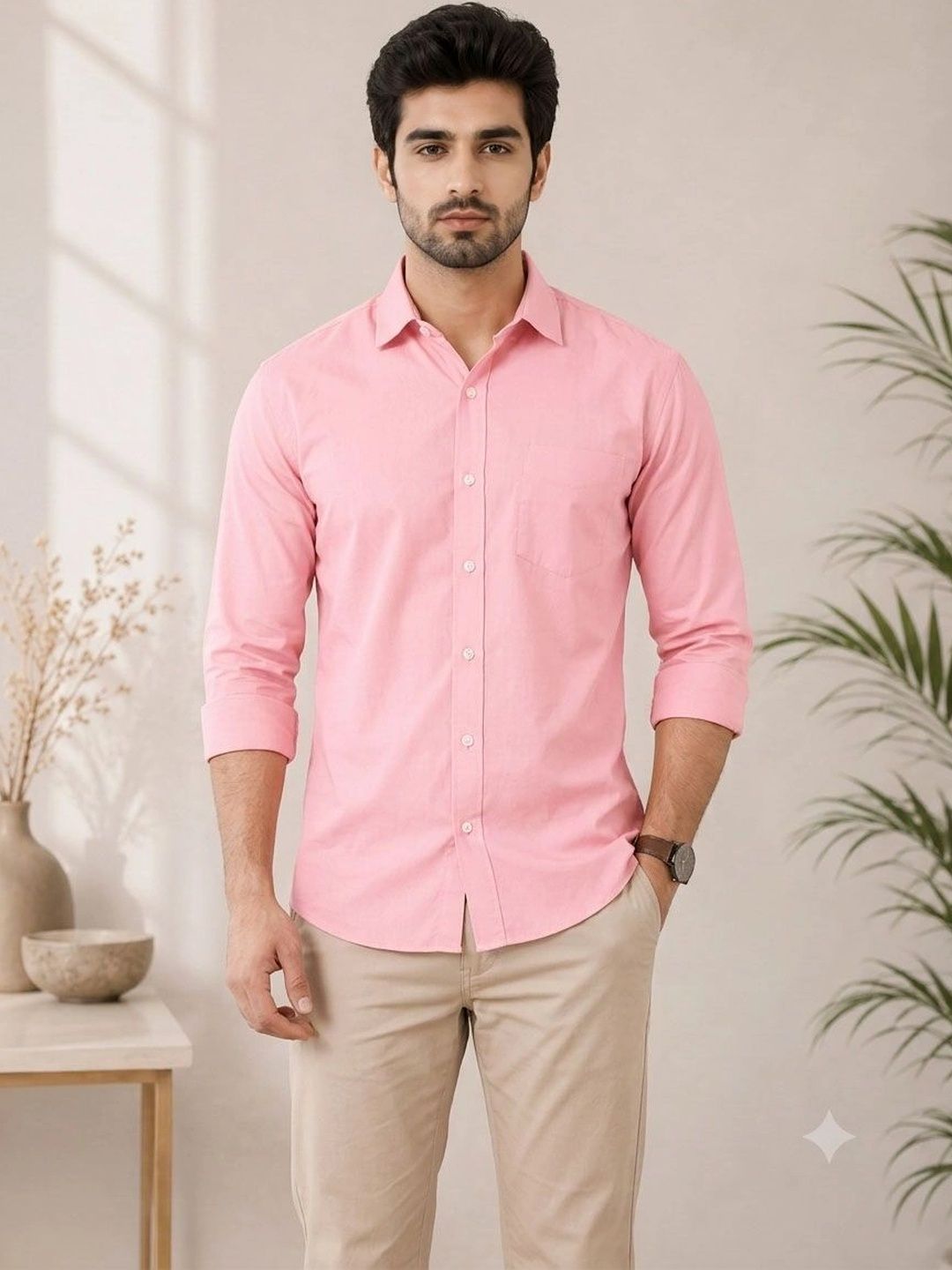 Aly John Men Classic Casual Shirt-picture-54