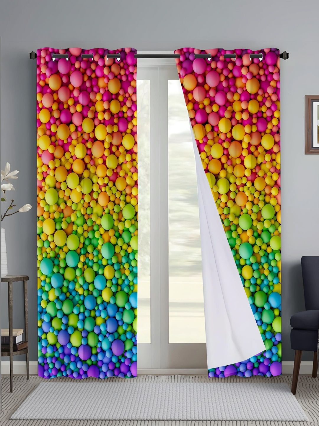 CURTAINRY Multicoloured Door Curtain-picture-38