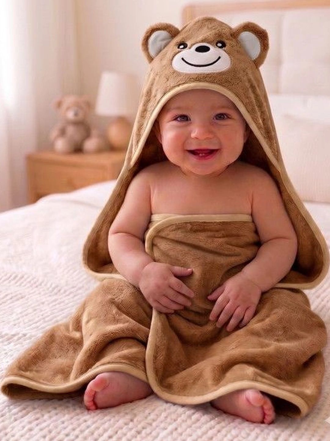 Weftora Brown 1 Printed 500 GSM Bath Towel-picture-19