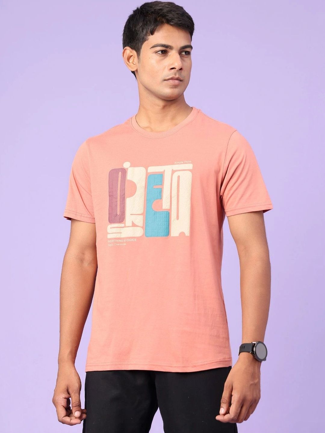 V-Mart Men Printed Slim Fit T-shirt-picture-21