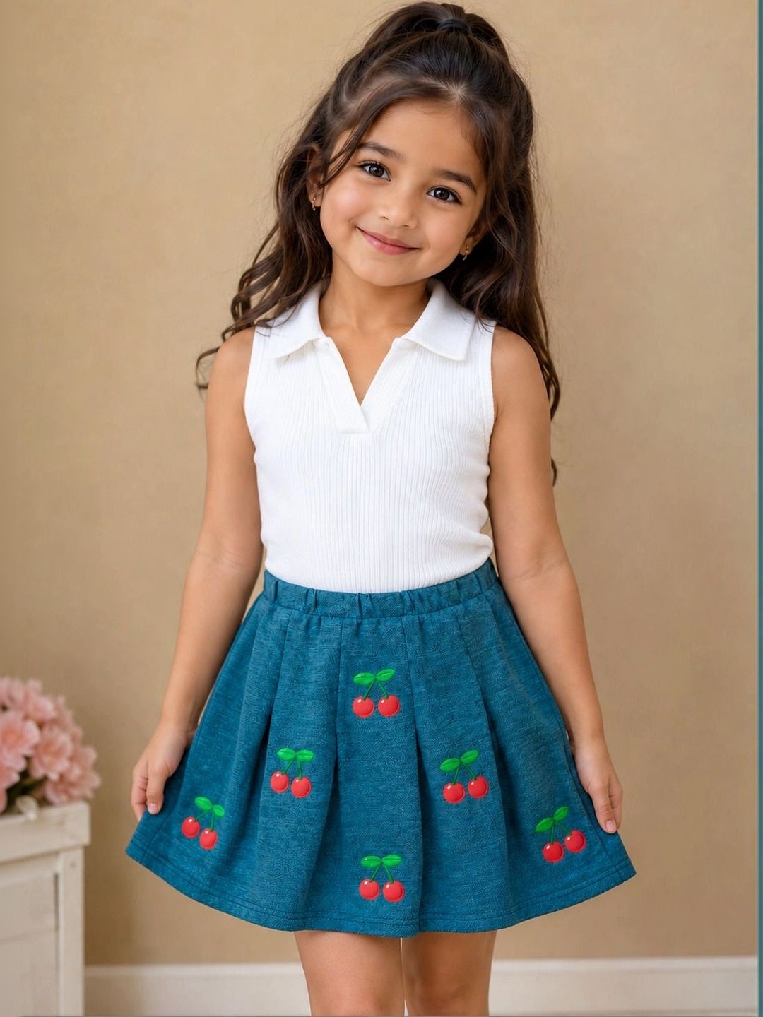 RAMIAAZ Girls Top with Skirt-picture-17