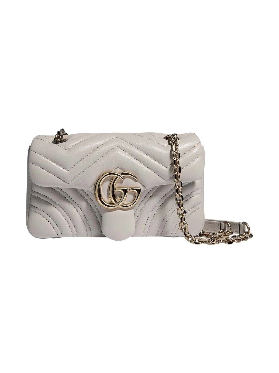 Gucci Textured Leather Shoulder Bag with Quilted-picture-36