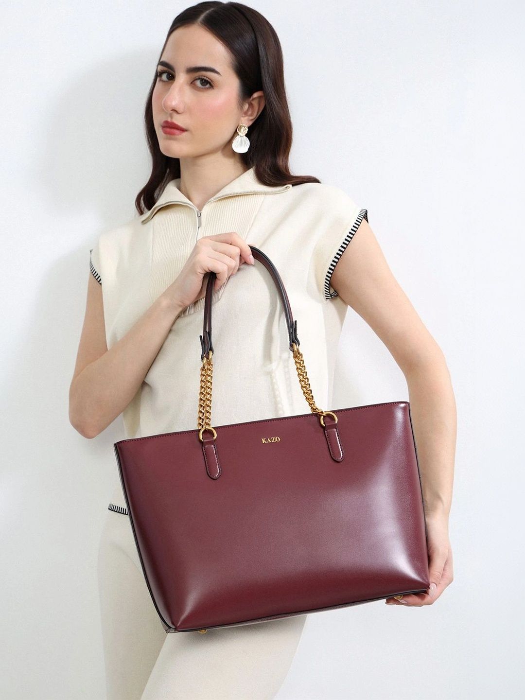 Kazo Oversized Structured Tote Bag-picture-14