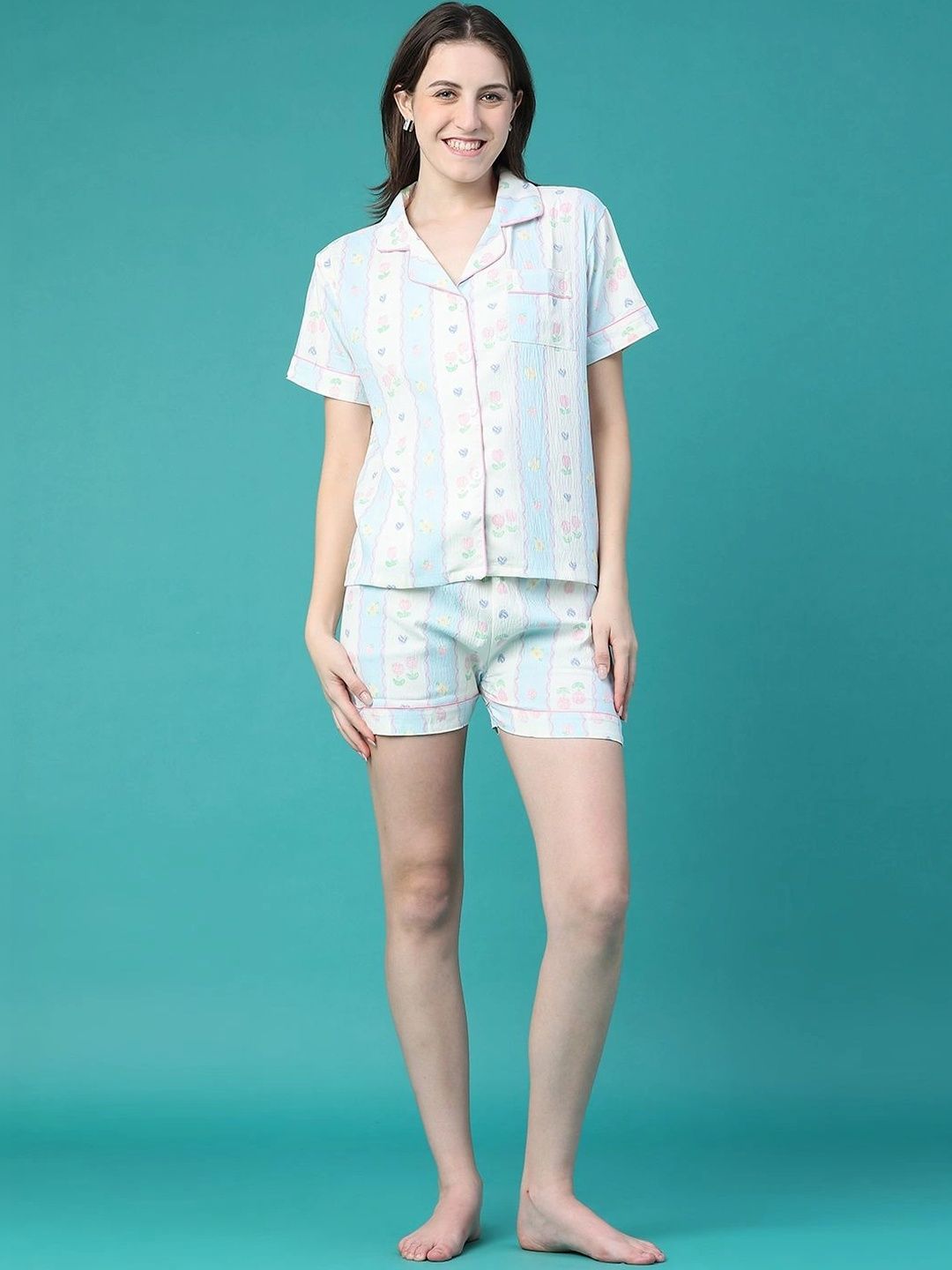 V-Mart Women Printed Night suit-picture-39