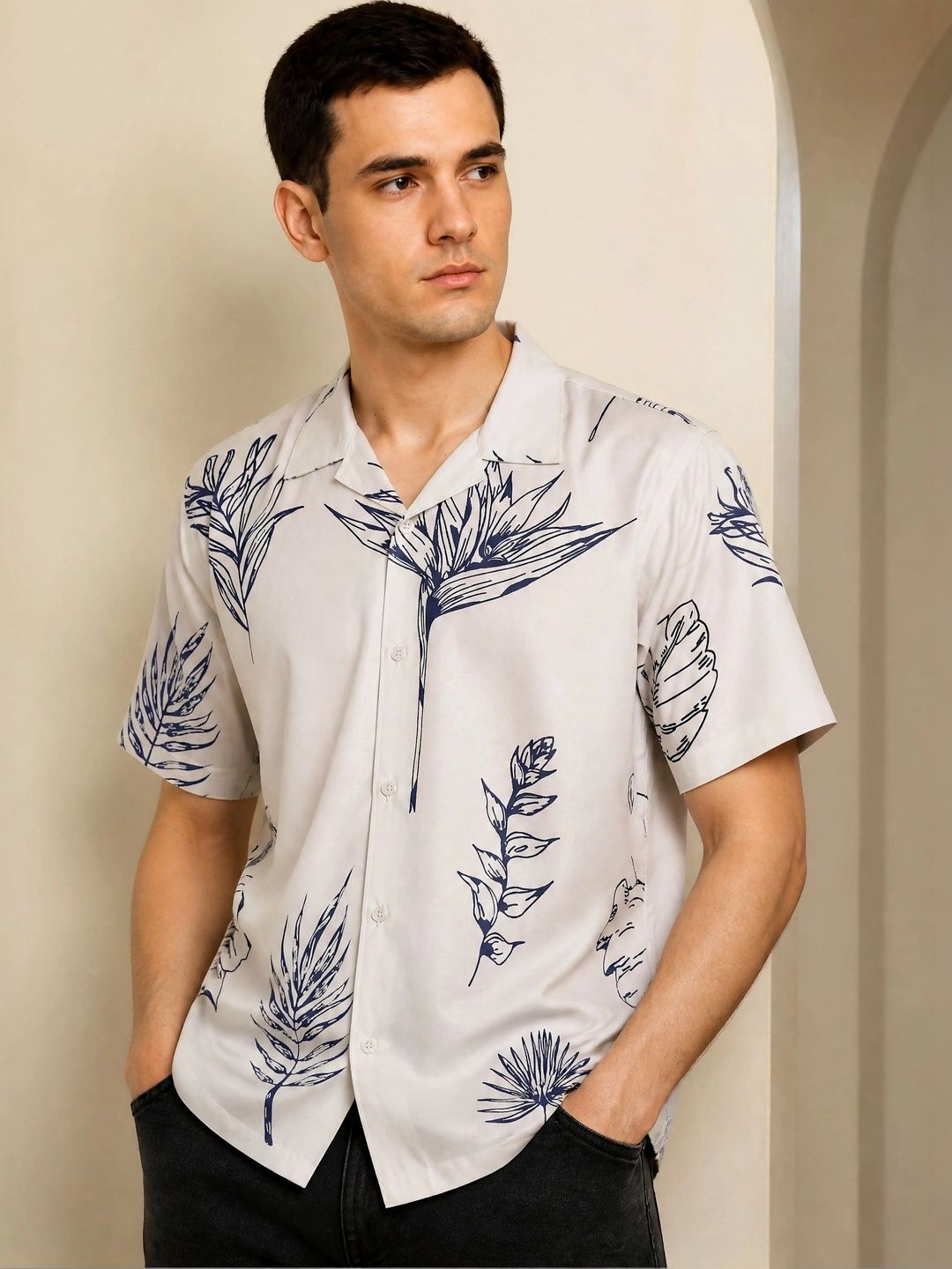 R.Code by The Roadster Life Co. Men Floral Printed Casual Shirt-picture-37