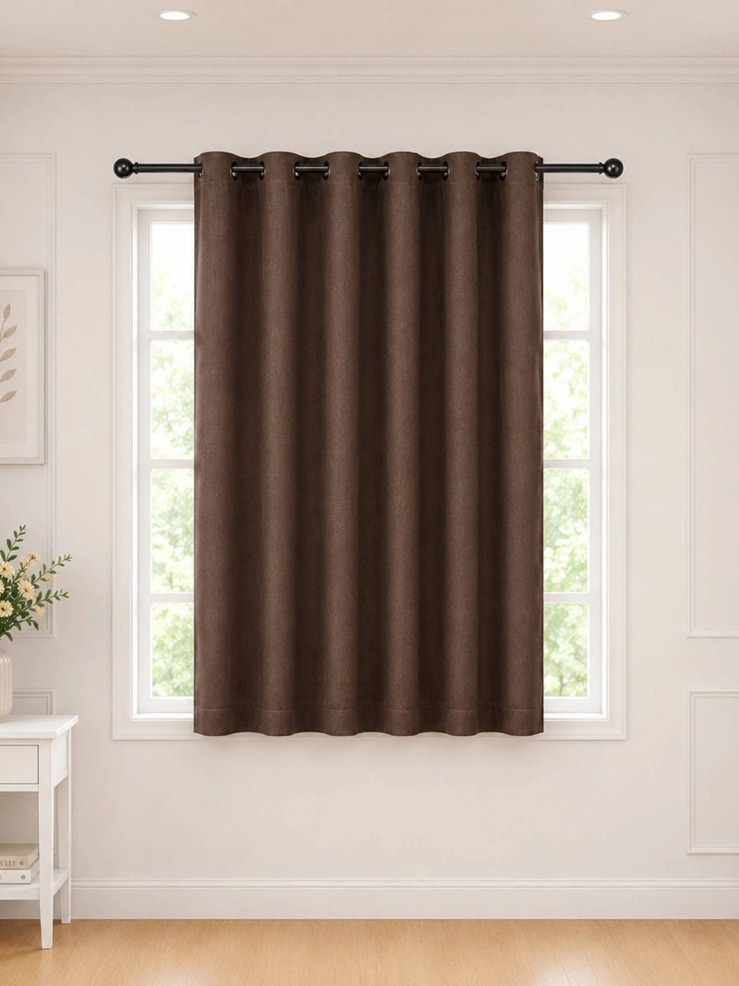 Homeful Style Brown Window Curtain-picture-10
