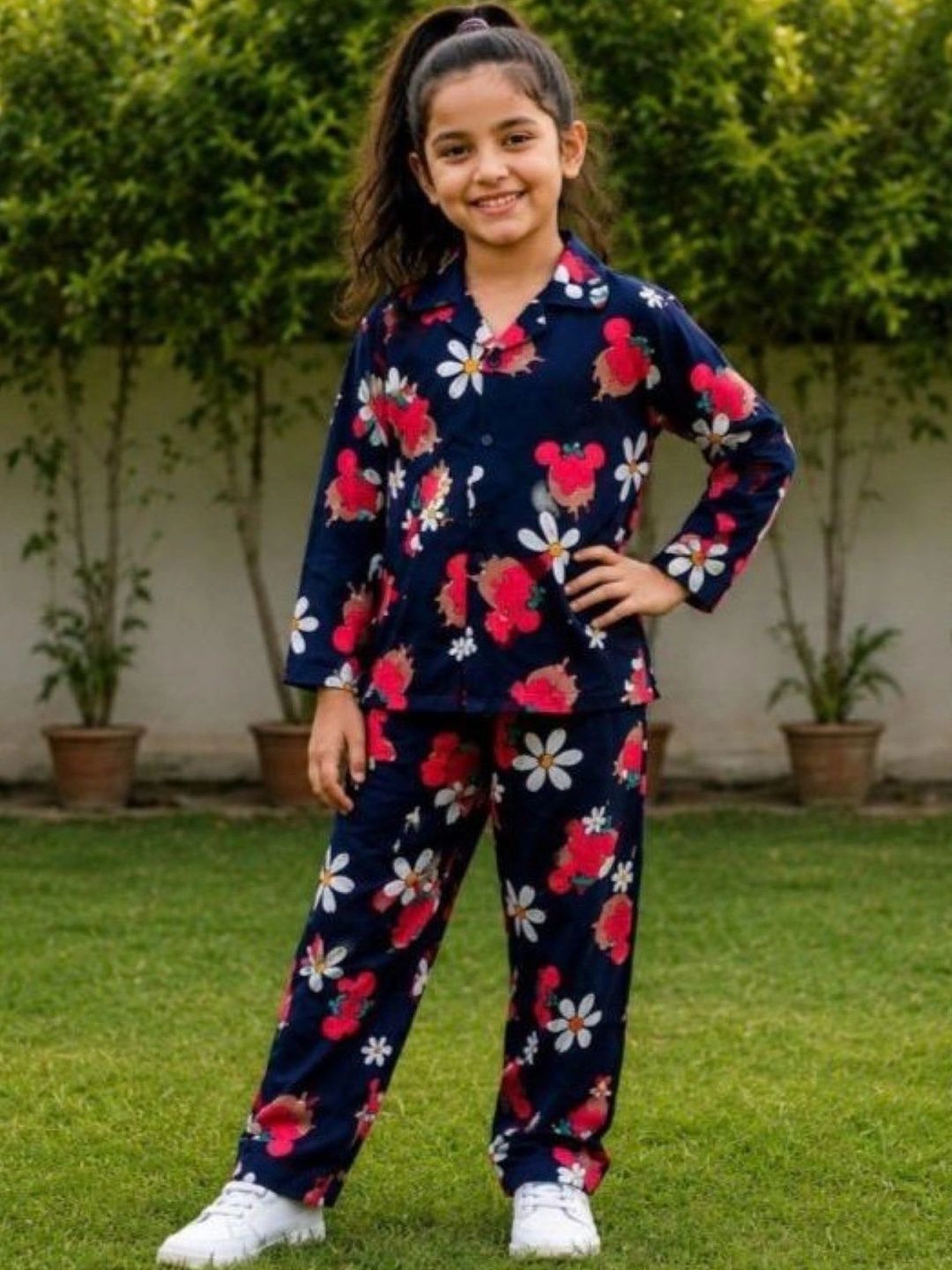 COZEVO Floral Cotton Printed Shirt with Trousers-picture-23