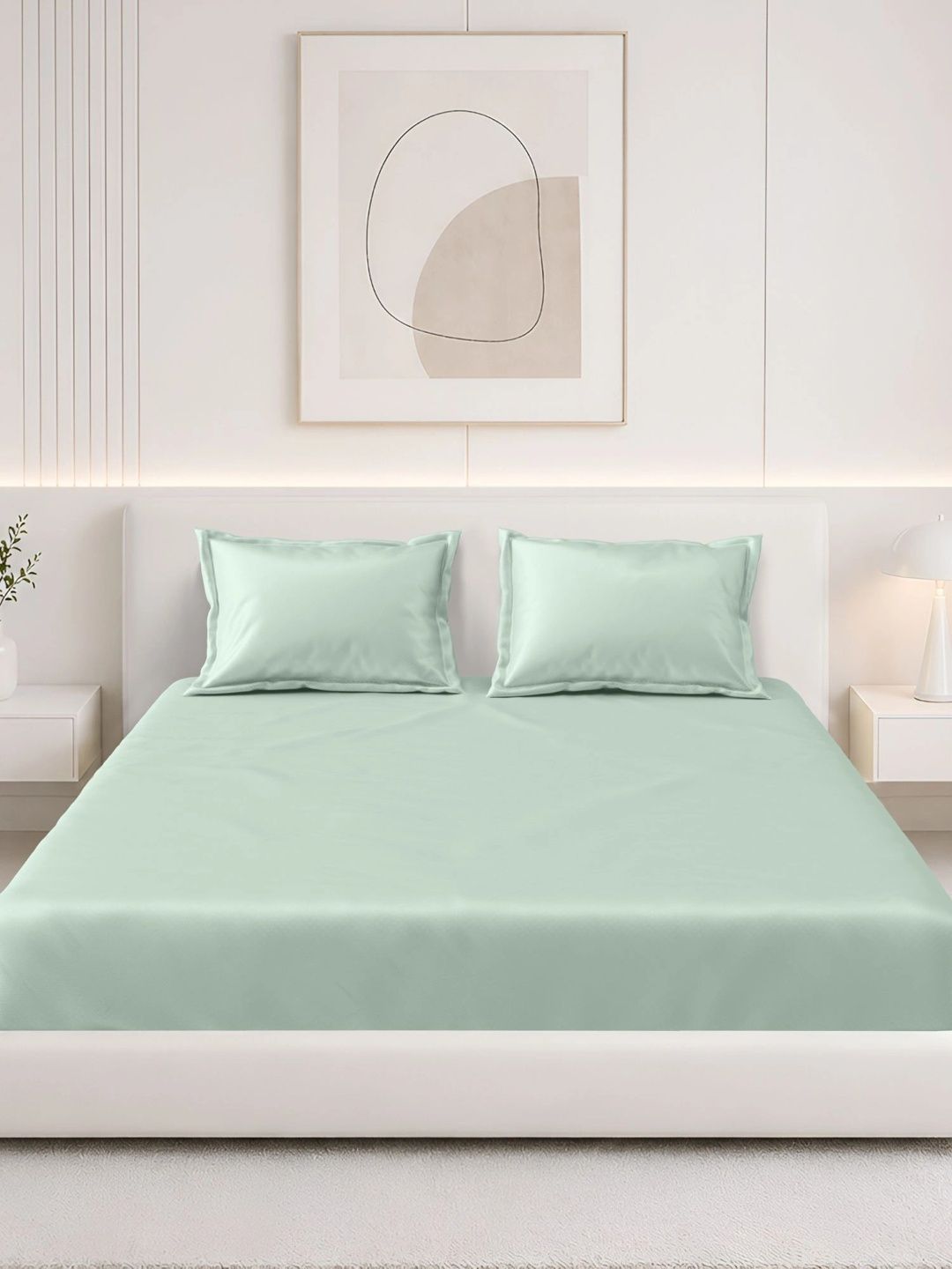 Homeful Style Blue 160 TC Queen Bedsheet with 2 Pillow Covers-image-25