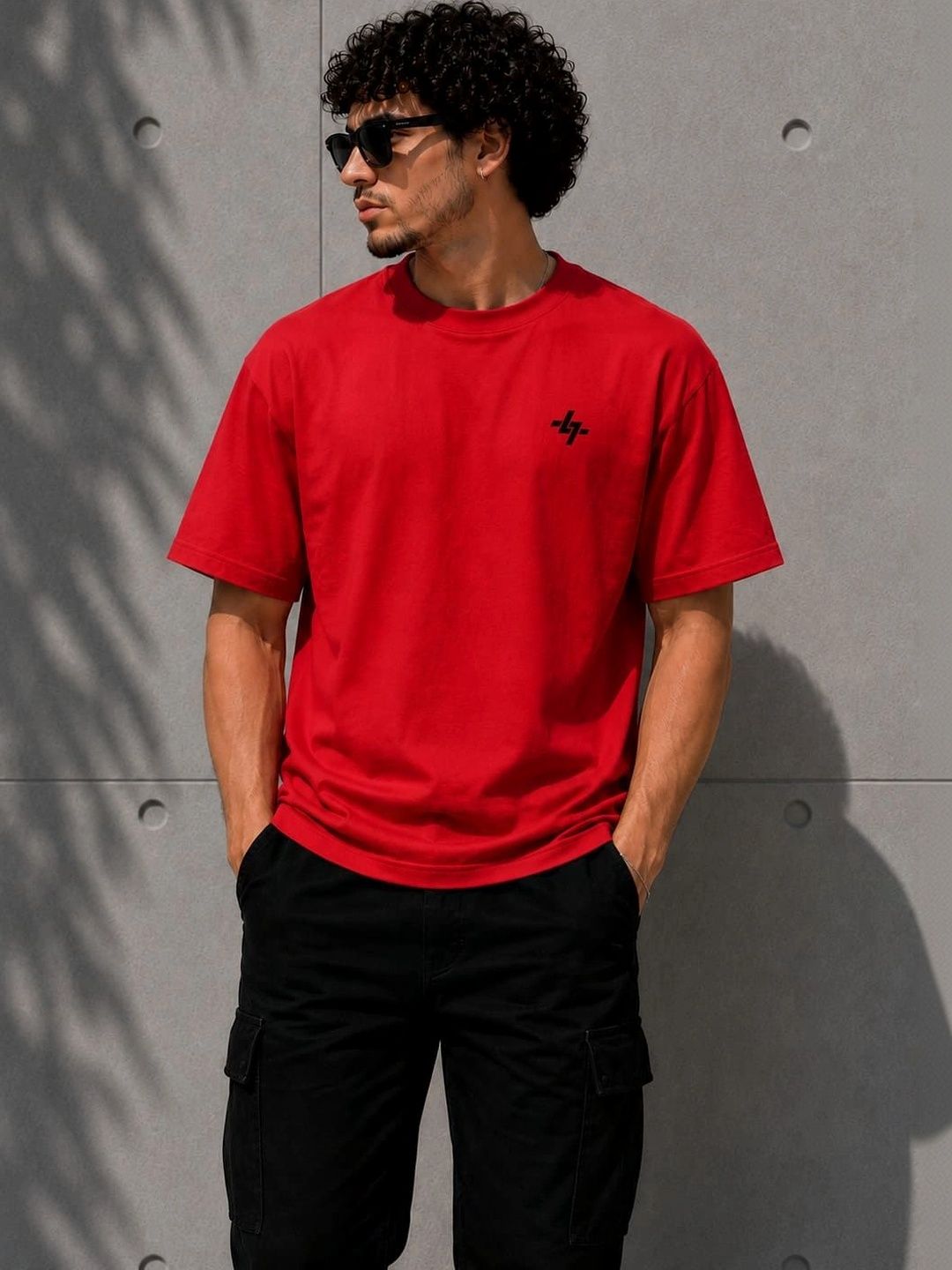 THESEVENLOOK Men Brand Logo T-shirt-image-4