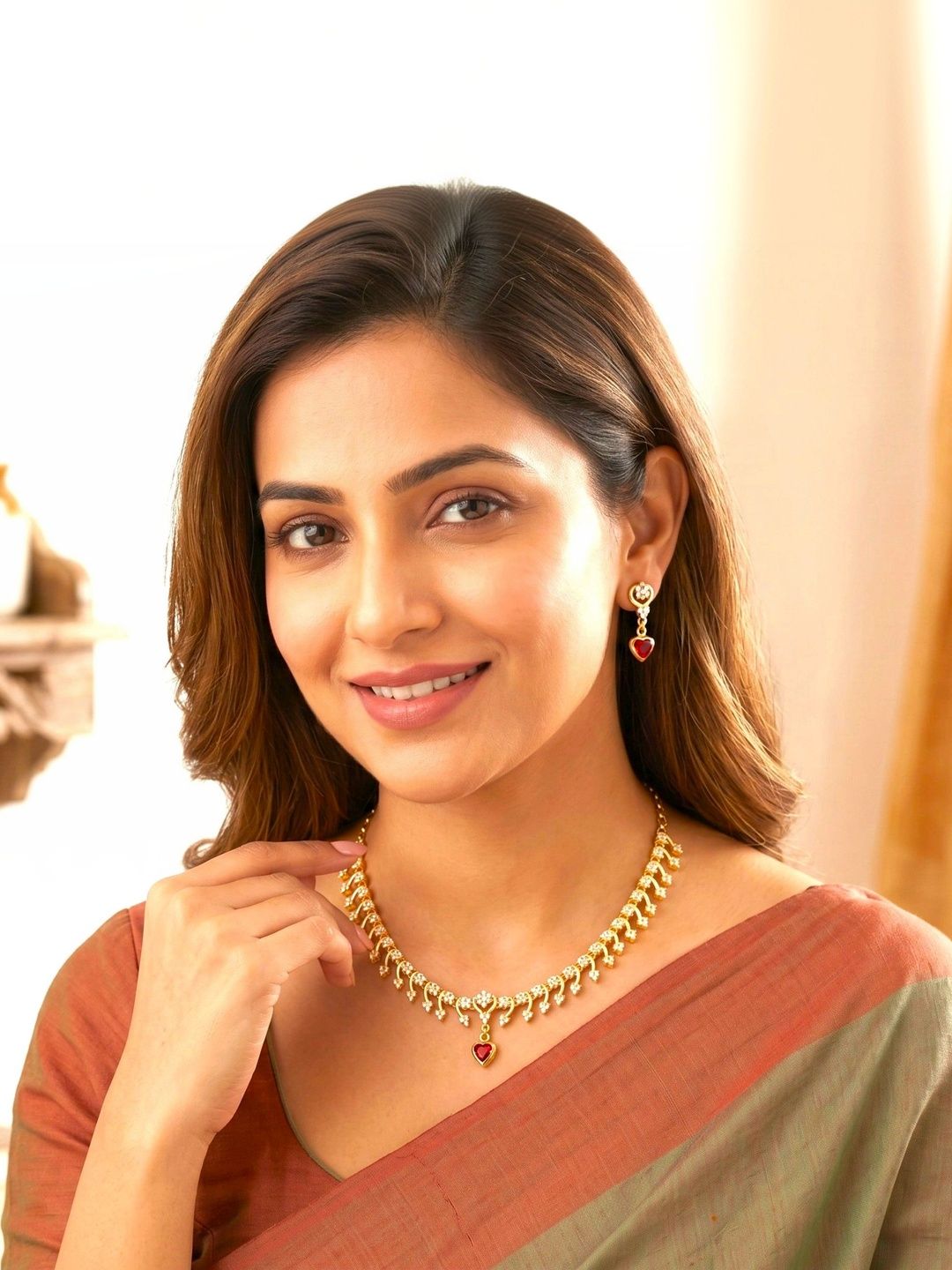 SHINEORA Copper Gold-Plated Necklace-image-35
