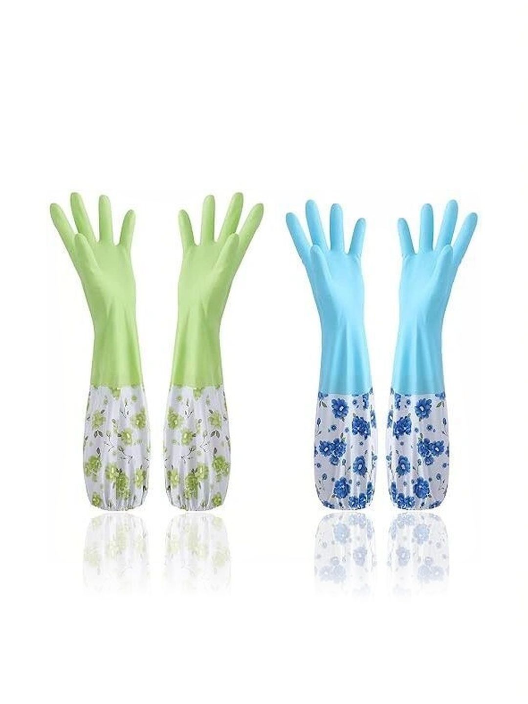 Eopzo Pack Of 2 Printed Non-Slip Cleaning Gloves-picture-42
