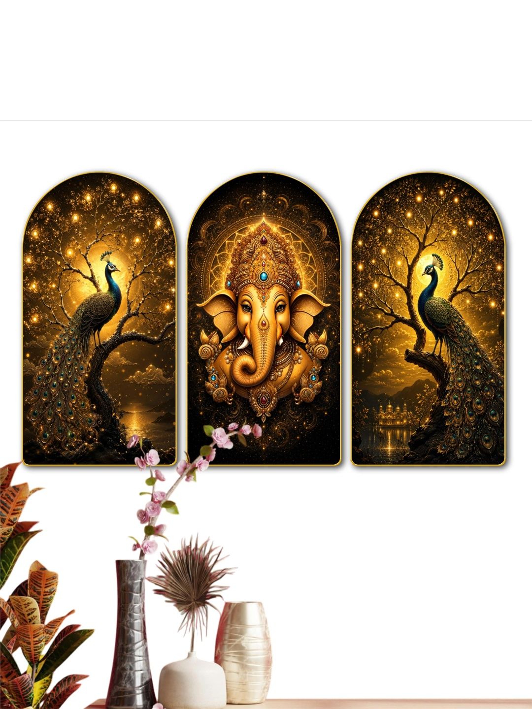 Aura Multicoloured MDF Religious Wall Paintings-picture-16