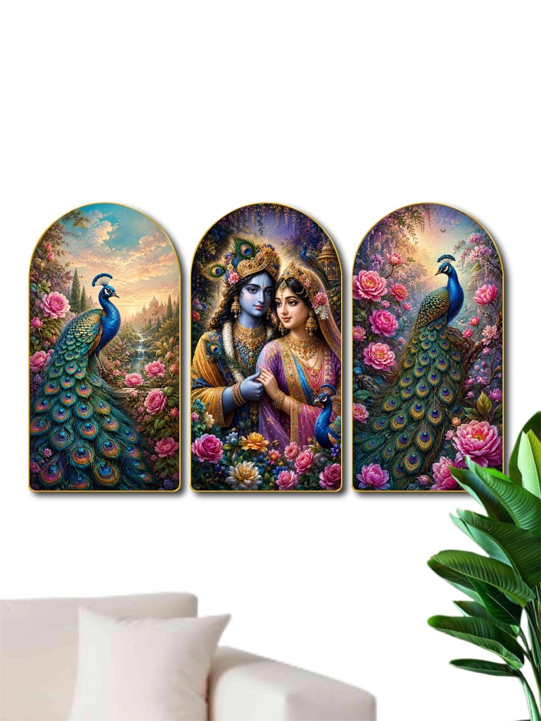 Aura Multicoloured MDF Religious Wall Paintings-picture-15