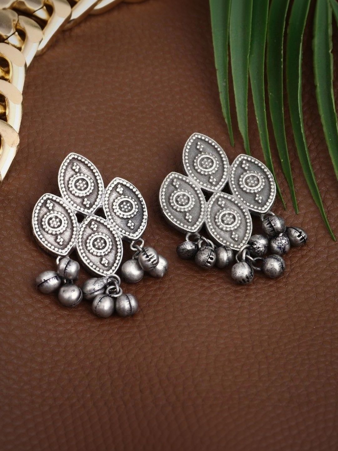 Sangria Geometric Drop Earrings-image-48