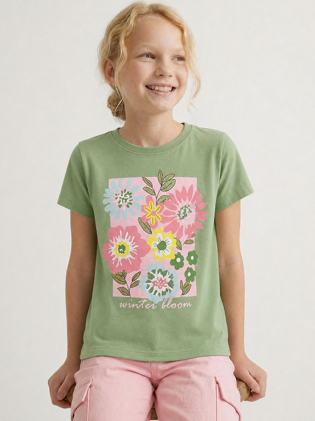 Vero Moda Girls Floral Printed T-shirt-picture-19