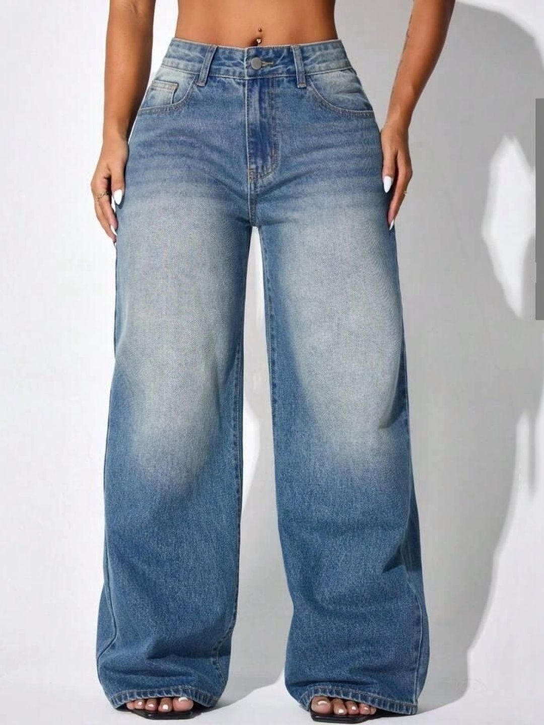 ESLITA Women High-Rise Light Fade Jeans-picture-18