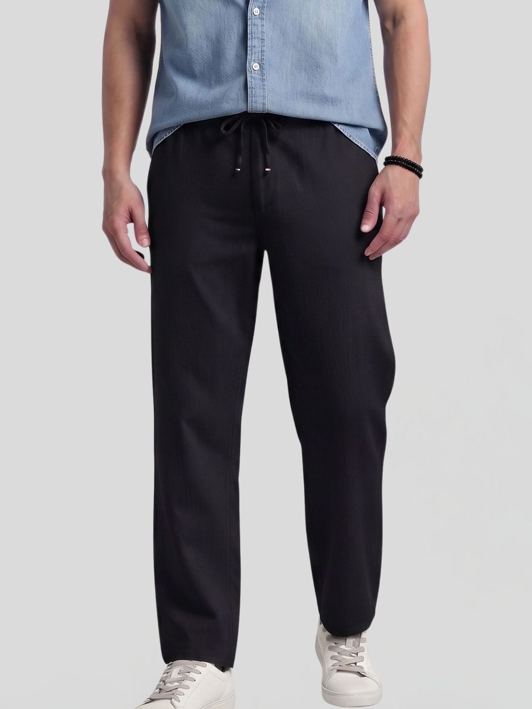 THE BEETEL HOUSE Men Relaxed Loose Fit Trousers-picture-57