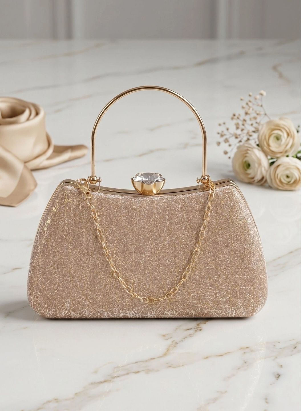 MISHA Textured Embellished Box Clutch-picture-22