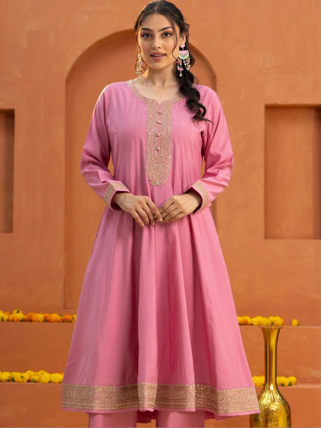 Aramya Women Embellished Anarkali Kurta-picture-16