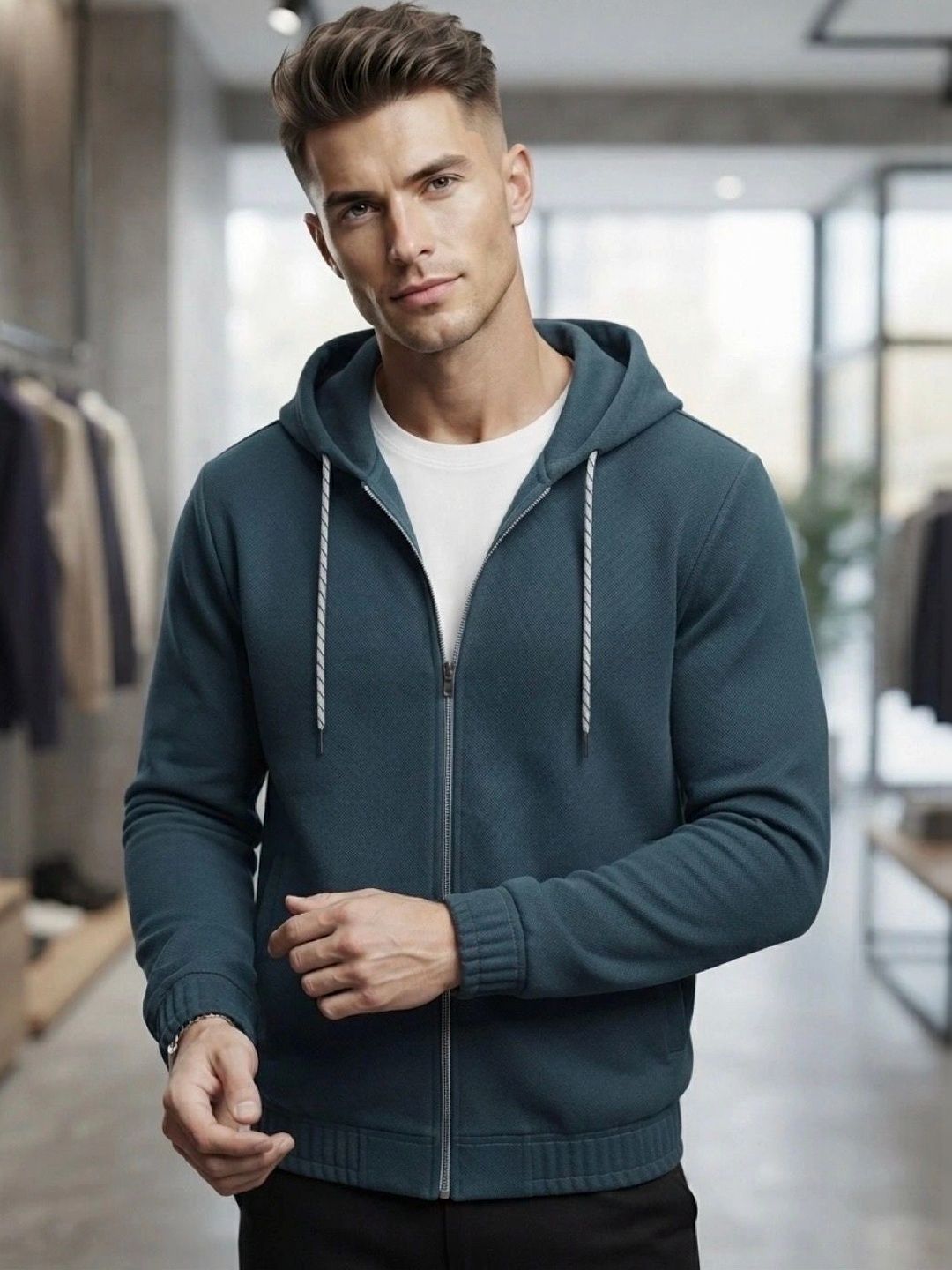 STEVE STATUS Men Hooded Sweatshirt-picture-38