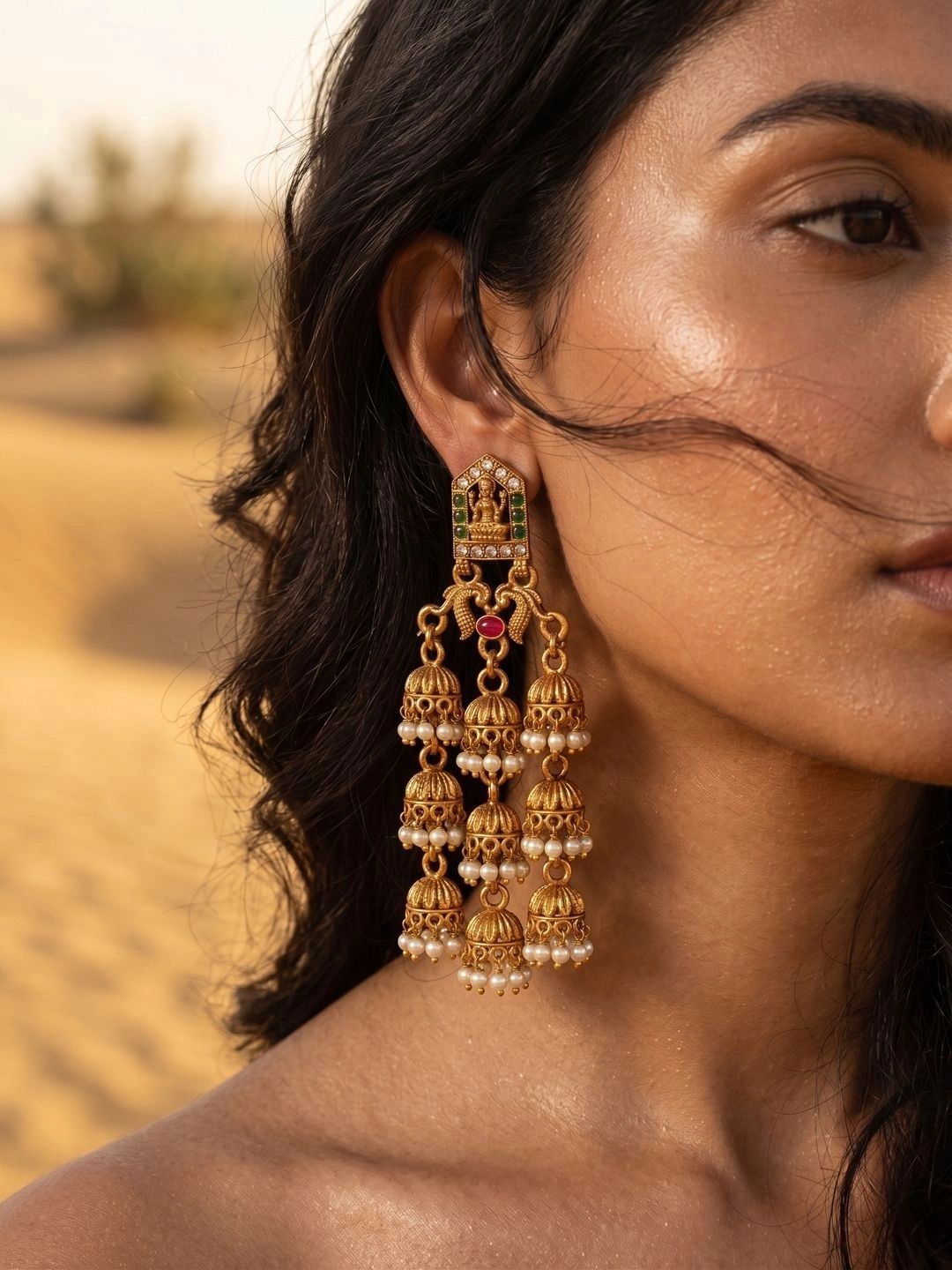 Nui Circular Jhumkas Earrings-picture-38
