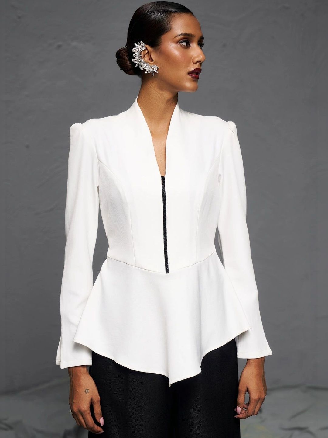 SHECZZAR Peplum Top-picture-34