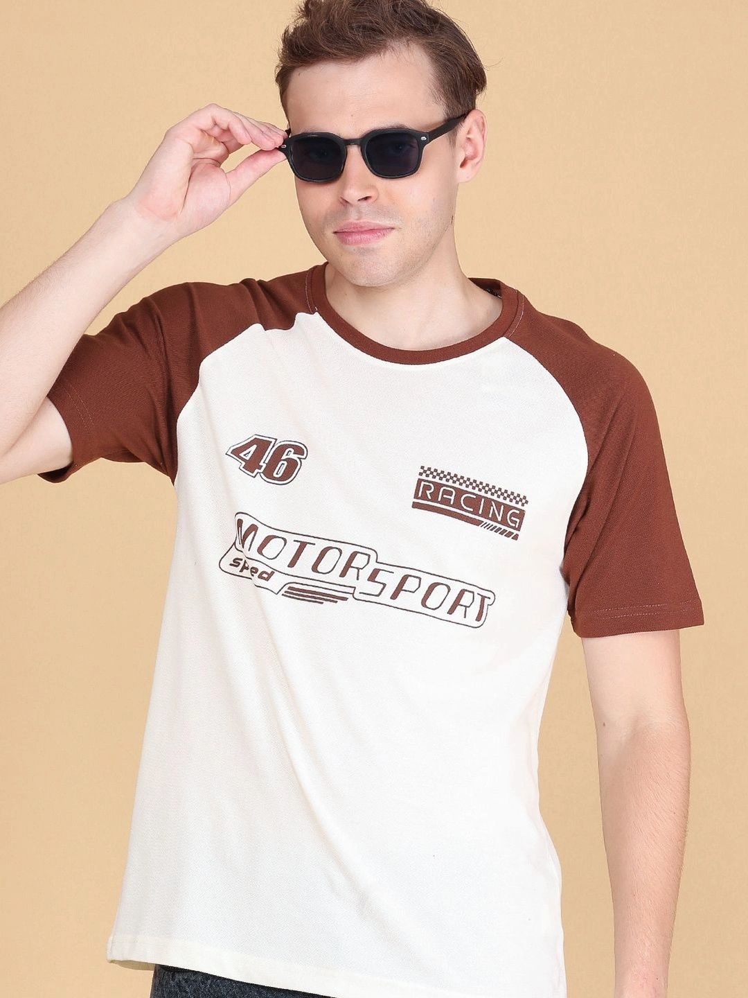 LIMEROAD Men Typography Colourblocked T-shirt-picture-17